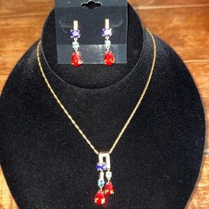 Ross Simon necklace and matching earrings